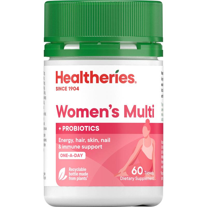 Healtheries Women's Multi + Probiotics One-A-Day Tabs 60s
