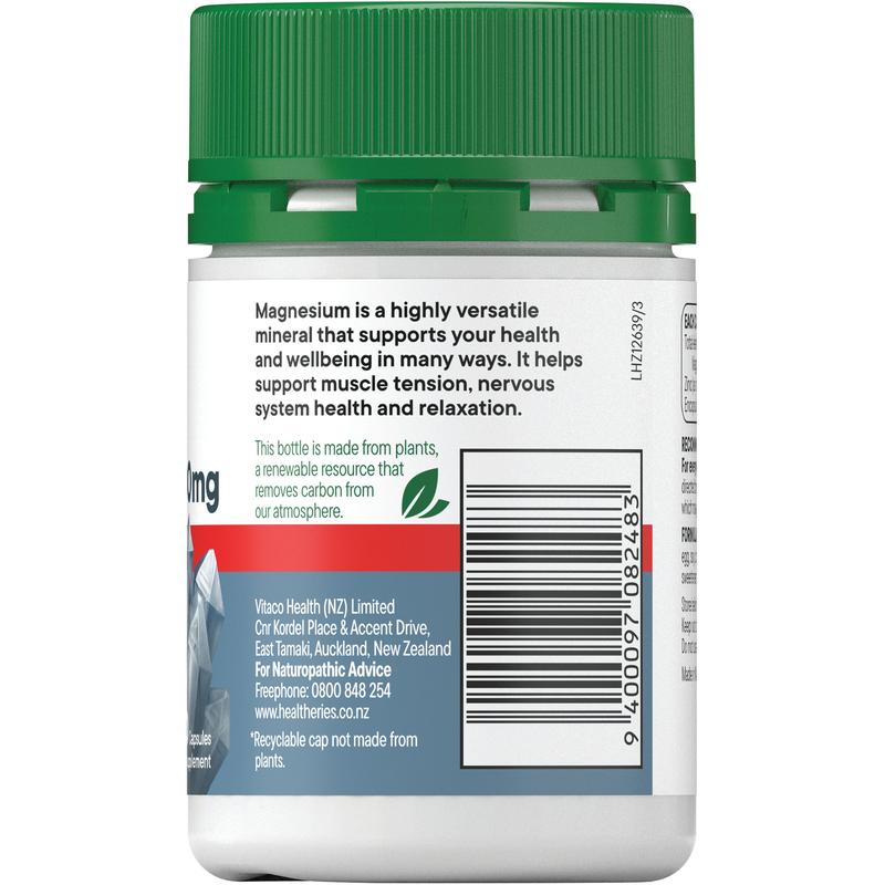 Healtheries Magnesium 400mg High Strength Caps 60s