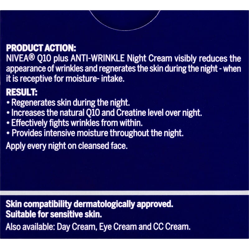 Nivea Nivea Q10+ A-W Night Cr 50ml 11218456