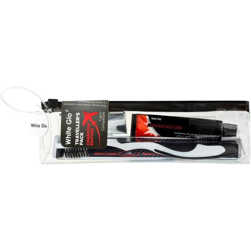 White Glo White Glo Charcoal Travel Kit +T/B 1pk 20003200
