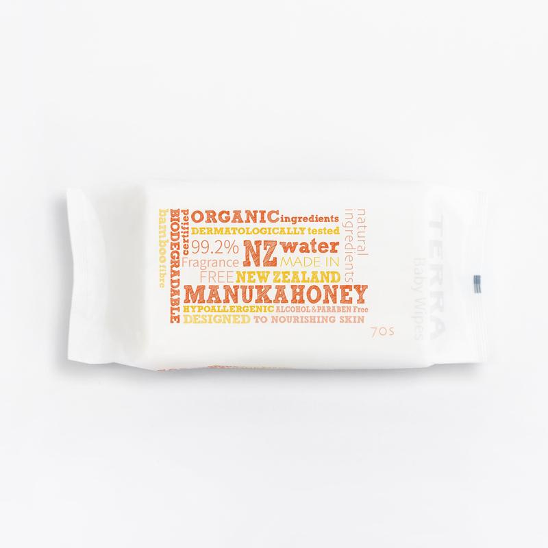 Terra Terra Baby Wipes Manuka Honey 70pk 20005930