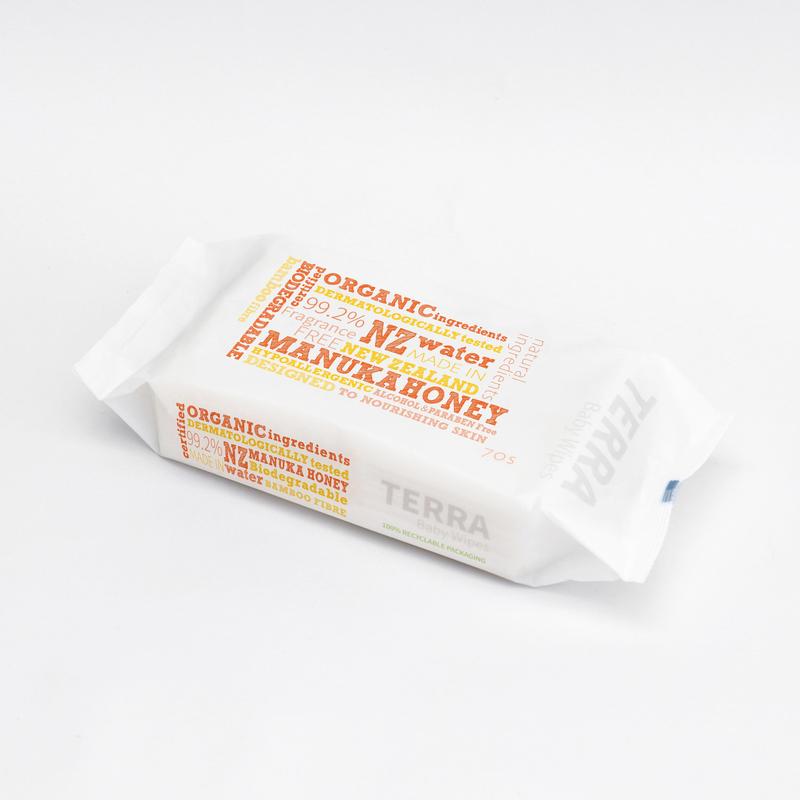 Terra Terra Baby Wipes Manuka Honey 70pk 20005930