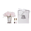 Cote Noire Seven Roses in Silver Vase 2s French Pink