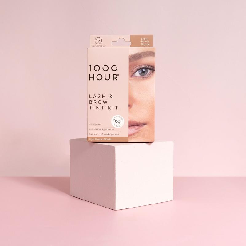 1000 Hour Lash & Brow Dye Plant Based Kit Light Brown/Blonde