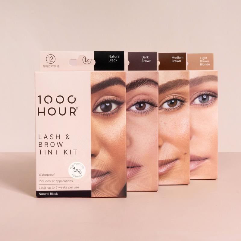 1000 Hour Lash & Brow Dye Plant Based Kit Light Brown/Blonde