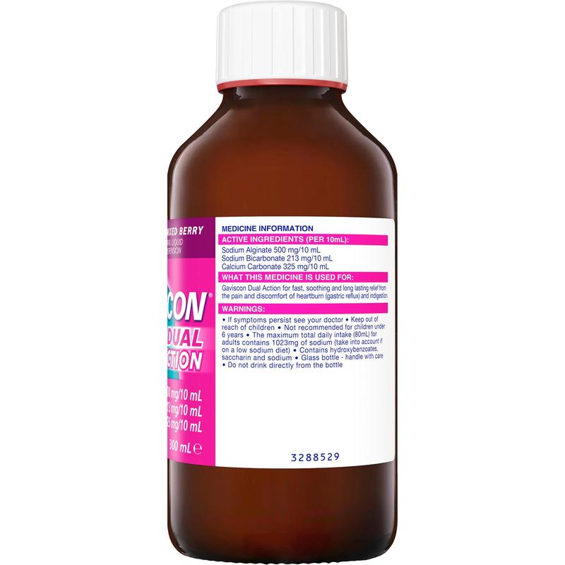 Gaviscon Dual Action Mixed Berry Liquid 300ml