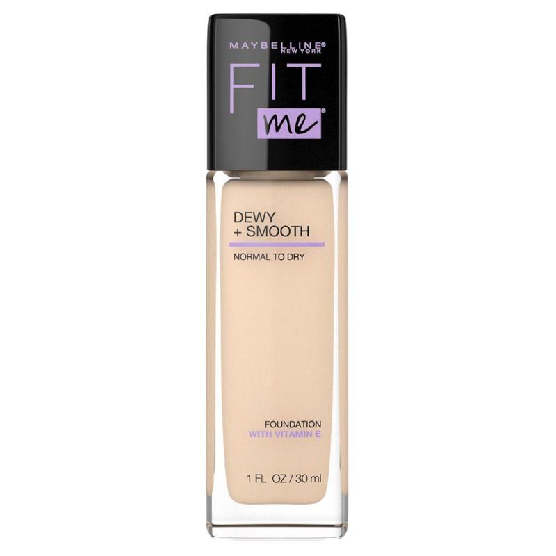Maybelline FIT ME DEWY and SMOOTH Luminous Liquid Foundation 110 PORCELAIN 30ml