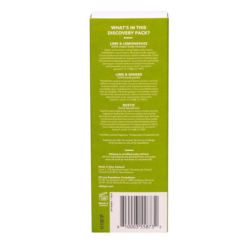 Ethique Ethique Discovery Pack Invigorating Body Care Trio 45g 20015617