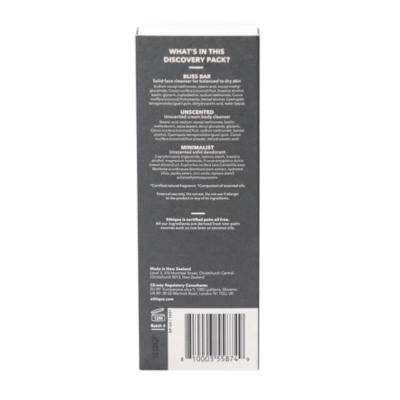 Ethique Ethique Discovery Pack Gentle Unscented Trio 45g 20015618