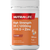 Nutra-Life Nutra-Life High Strength Vit C 1200mg + Vit D + Zinc Tablets 120s 20021525