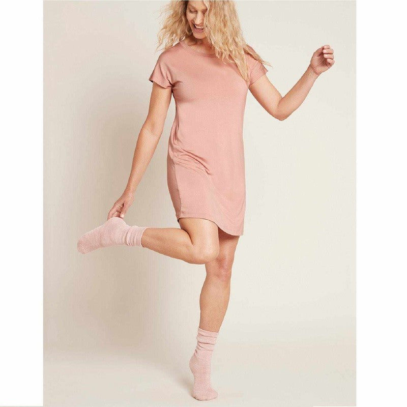 Boody Boody Women's Chunky Bed Socks 2.0 Dusty Pink Marl 20022169