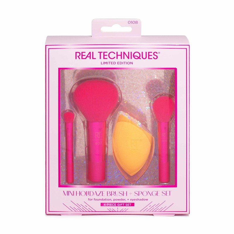 Real Techniques Mini Hoildaze Brush & Sponge Set