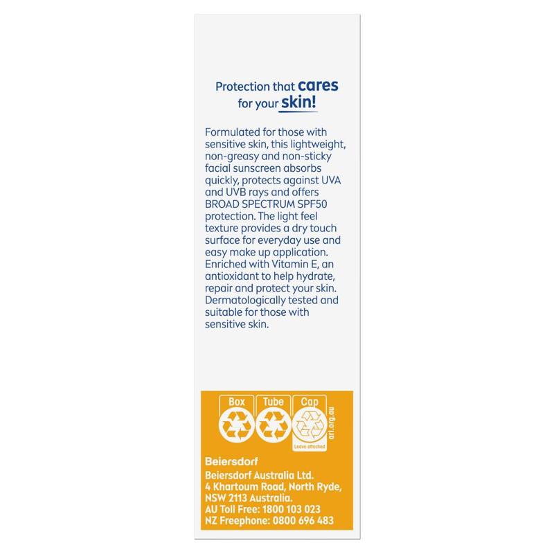 Nivea Sun UV Face Sensitive Protect SPF50 50ml
