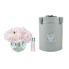 Cote Noire Medium Bowl Rose Buds Bouquet - French Pink