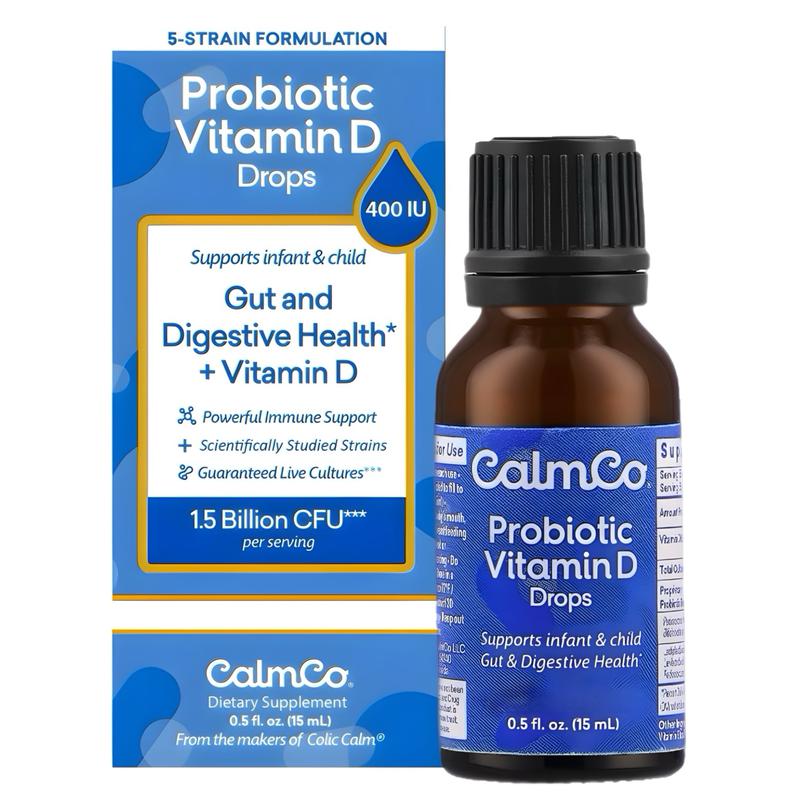CalmCo Infant & Child Probiotic Vitamin D Drops 15ml