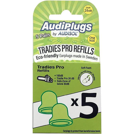 Audiplugs Tradies Pro Refill 5pr