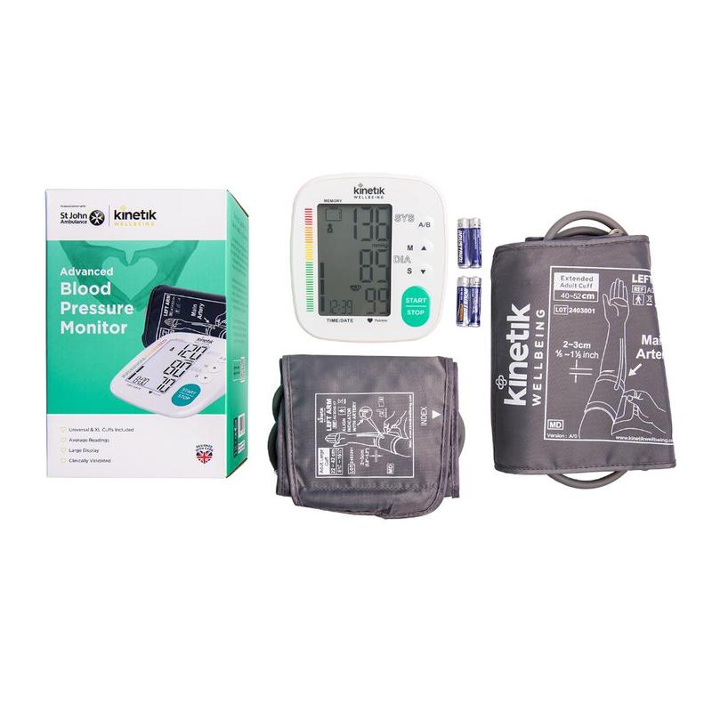 Kinetik Wellbeing Advanced Blood Pressure Monitor w XL cuff