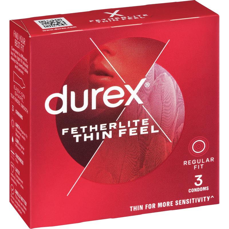 Durex Fetherlite Condoms Thin Feel 3pk