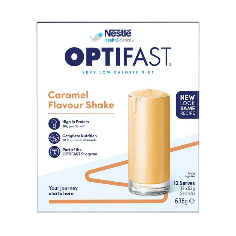 Optifast VLCD Shake Sachets Caramel 12pk