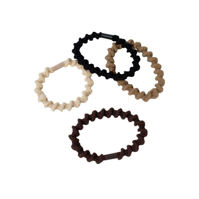 Adorn by Mae Elastics Twists Black and Browns 4s