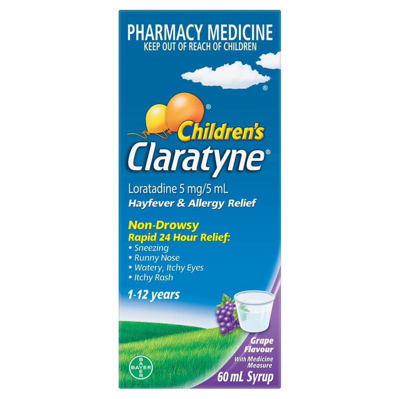 Claratyne Childrens Grape Syrup 60ml
