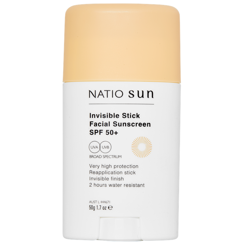 Natio Invisible Stick Facial Sunscreen SPF 50+ 50g
