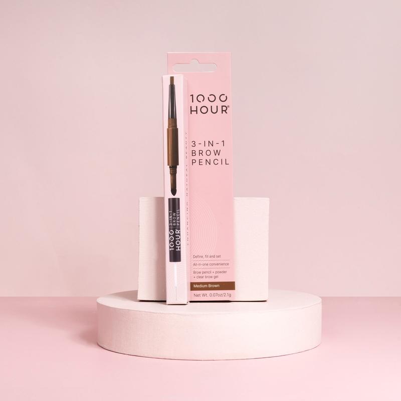 1000 Hour 3 in 1 Brow Pencil Medium Brown 1ea