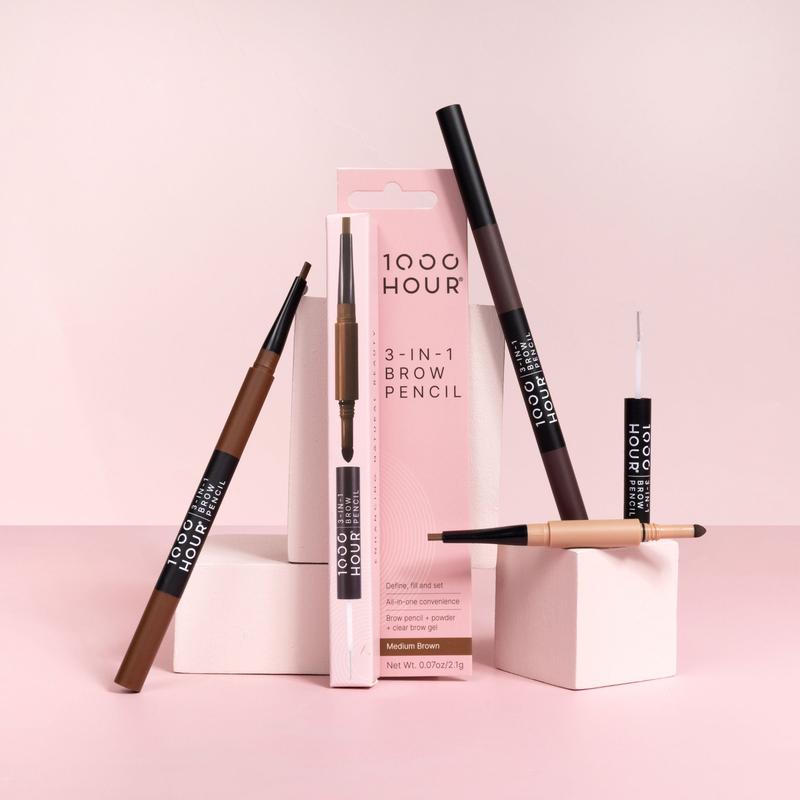 1000 Hour 3 in 1 Brow Pencil Medium Brown 1ea