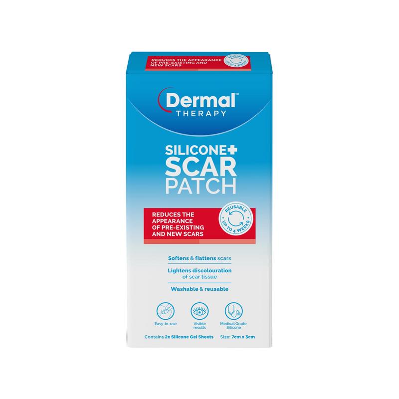 Dermal Therapy Silicone + Scar Patch 7cmx3cm 2pk