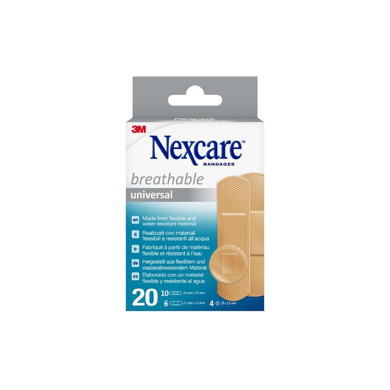 Nexcare Breathable Plaster Assorted 20s