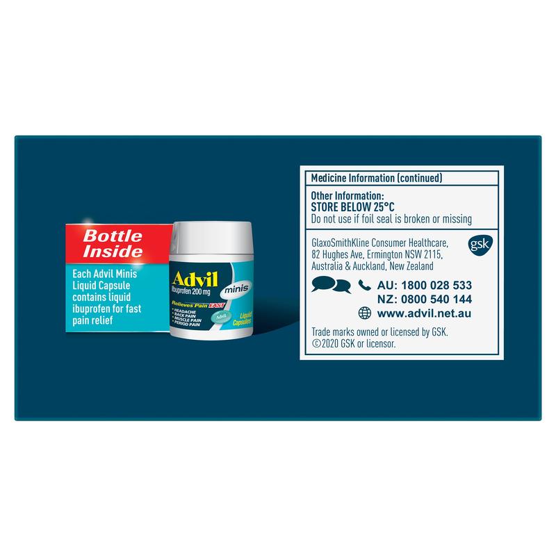 Advil Minis Liquid Capsules 90s