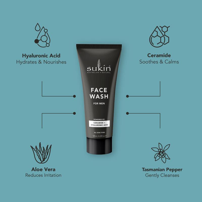 Sukin Men's Face Wash 125ml