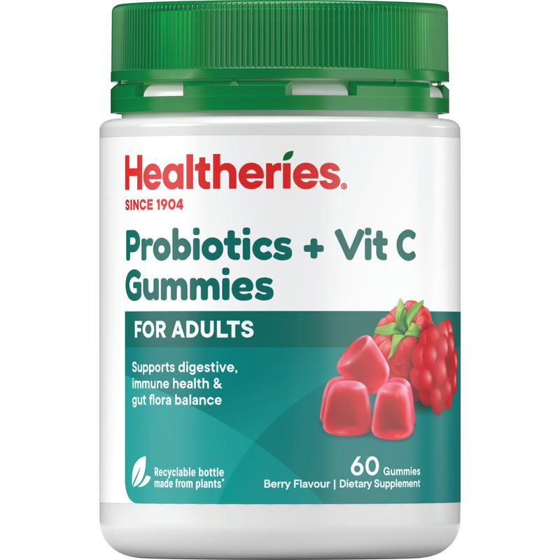 Healtheries Adults Probiotics + Vit C Gummies 60s