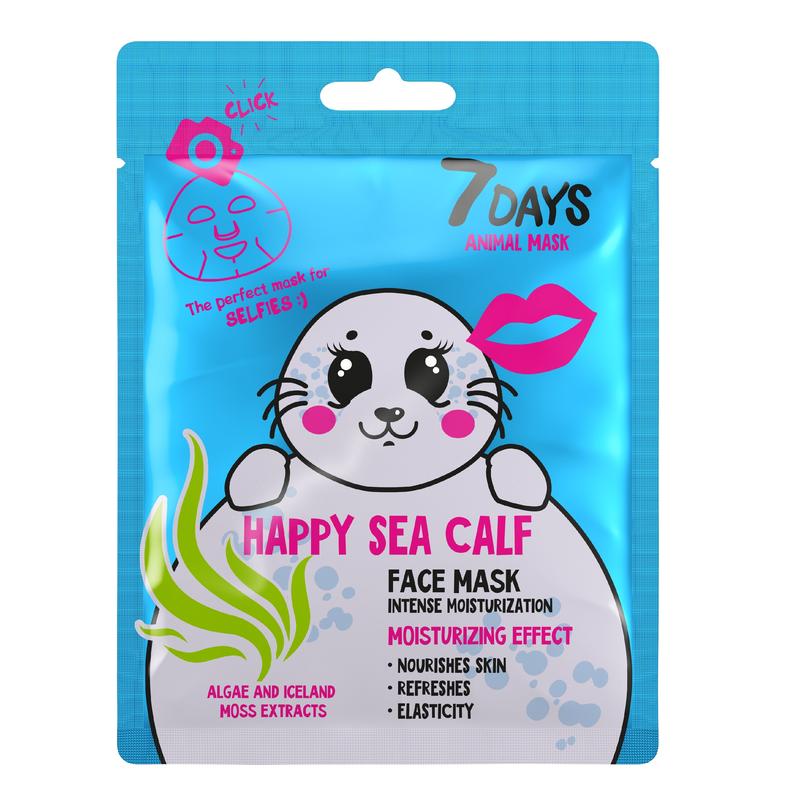 7Days Animal Face Mask Happy Sea Calf 28g