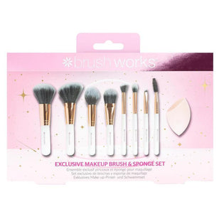 Brushworks Exclusive Makeup Brush and Sponge Set