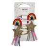 Mini by Mae One Touch Clips Rainbow & Stars 4pk