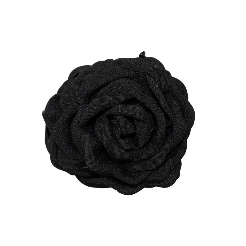 Adorn by Mae Claw Grip Flower Black