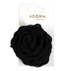 Adorn by Mae Claw Grip Flower Black