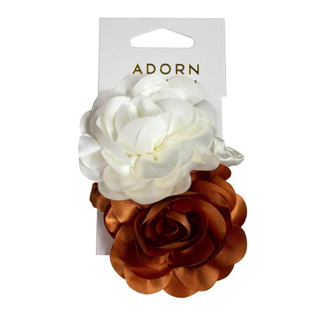 Adorn by Mae Elastics Satin Flowers 2pk