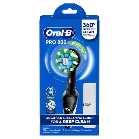 Oral B Pro 800 Clean Cross Action Power Brush Black