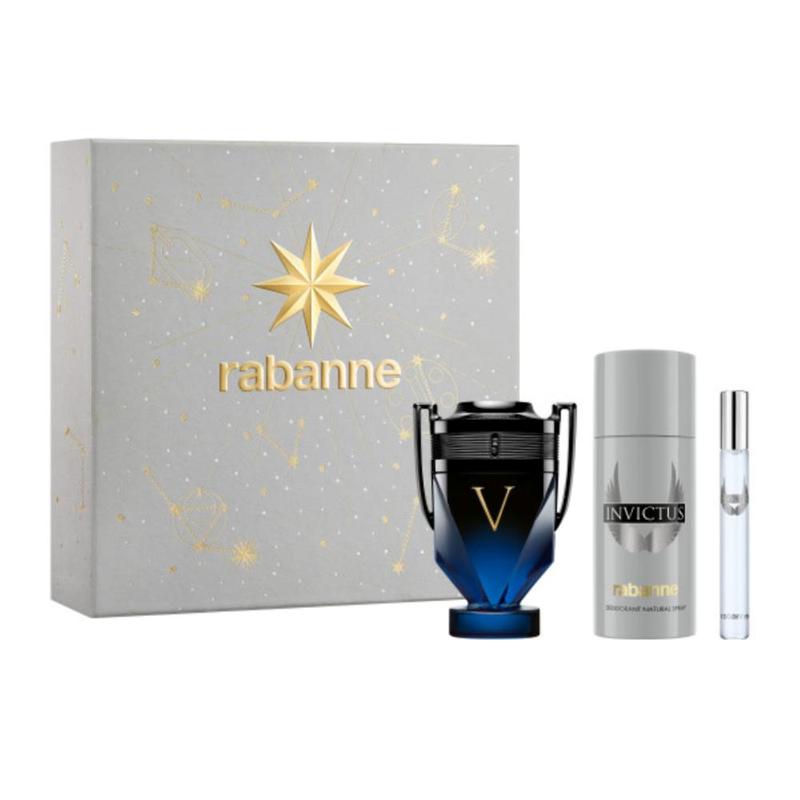Rabanne Invictus Victory Elixir EDP 100ml Gift Set 3pcs