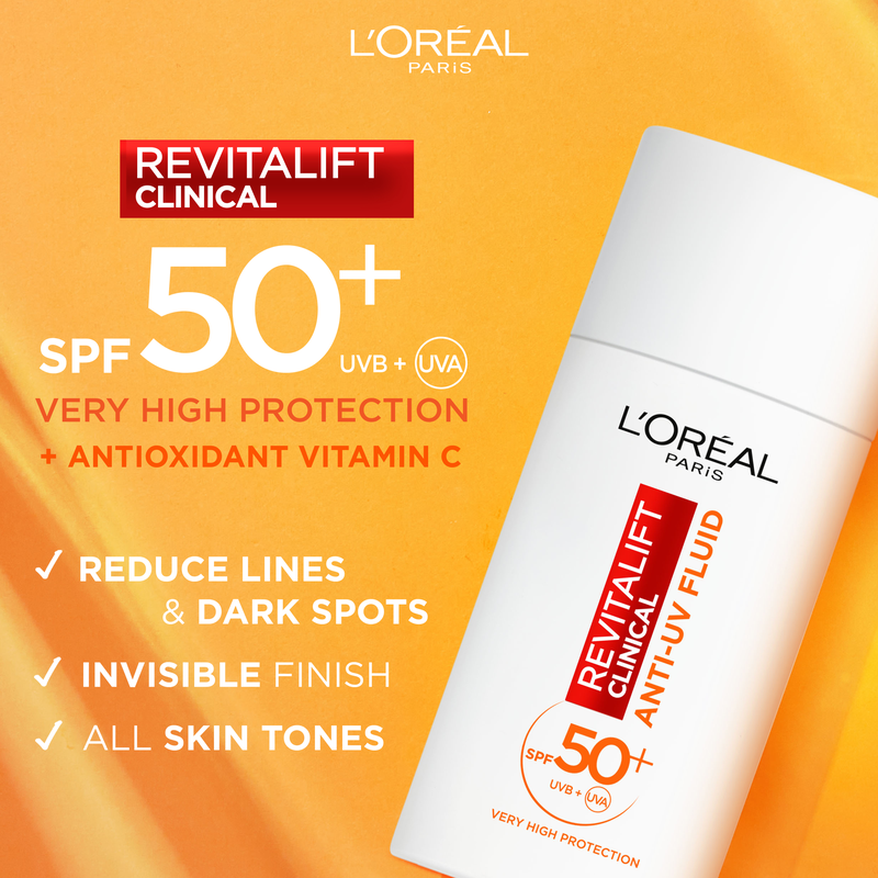 L'Oréal Paris Revitalift Clinical Vitamin C Anti-UV Fluid SPF50+ 50ml