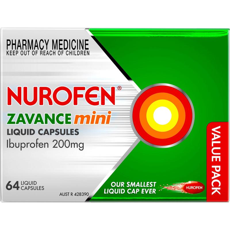 Nurofen Zavance Mini Liquid Capsules 64s