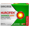 Nurofen Zavance Mini Liquid Capsules 64s