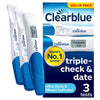 Clearblue Pregnancy Triple Check + Date Test 3pk