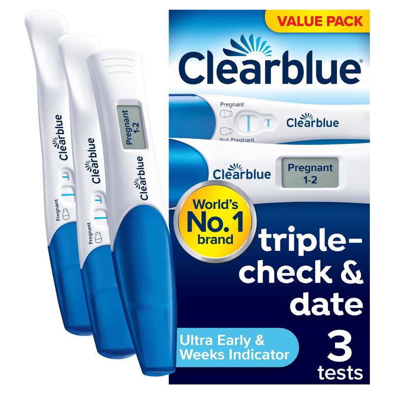 Clearblue Pregnancy Triple Check + Date Test 3pk