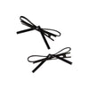 Adorn by Mae Alligator Clips Bows Patent Black 2pcs