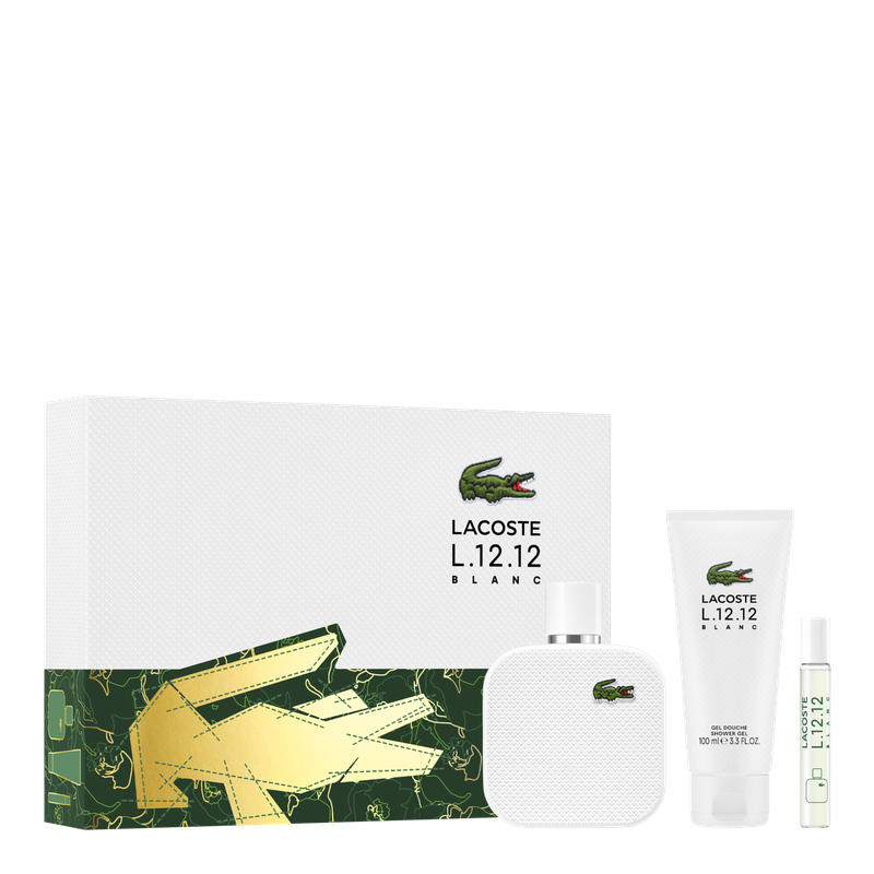 Lacoste L.12.12 Blanc EDT 100ml Gfit Set 3pcs