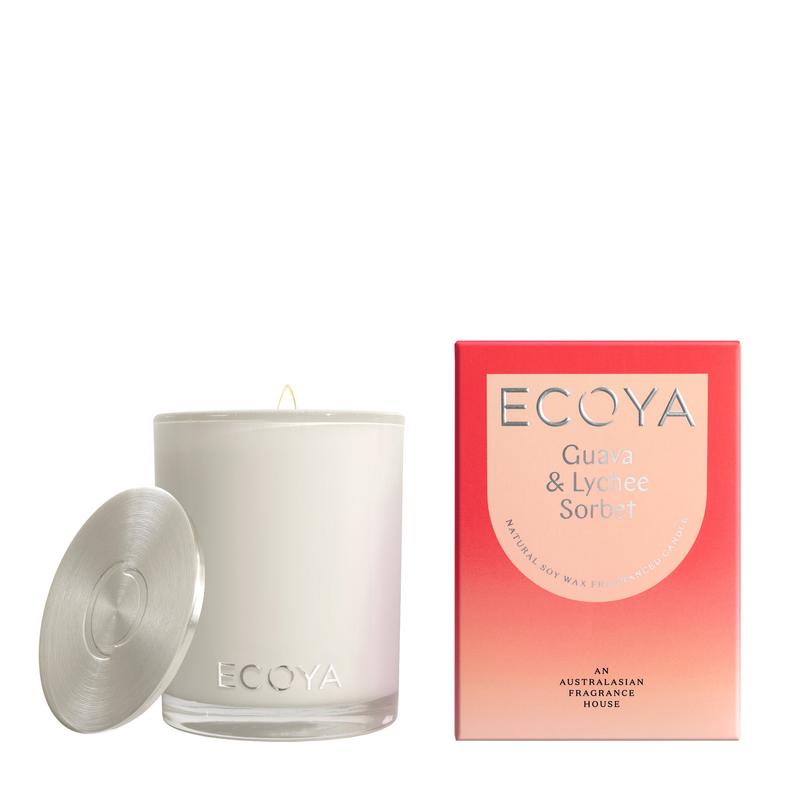 ECOYA Madison Candle Guava & Lychee Sorbet 400g