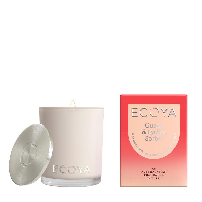 ECOYA Mini Madison Candle Guava & Lychee Sorbet 80g